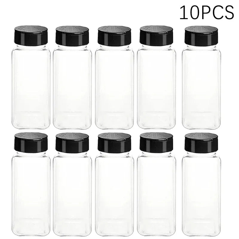 Kit 10 Potes para Temperos com Tampa Dosadora Dupla