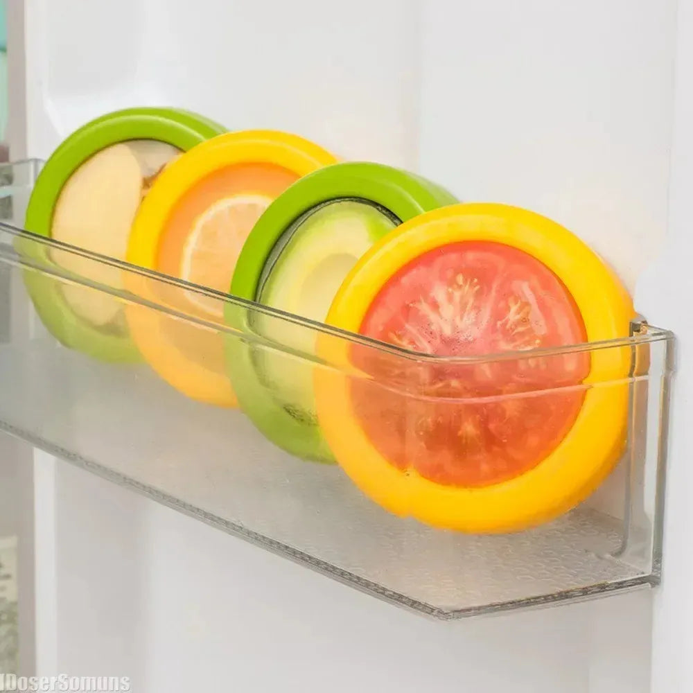 Tampa de Silicone para Preservação de Alimentos