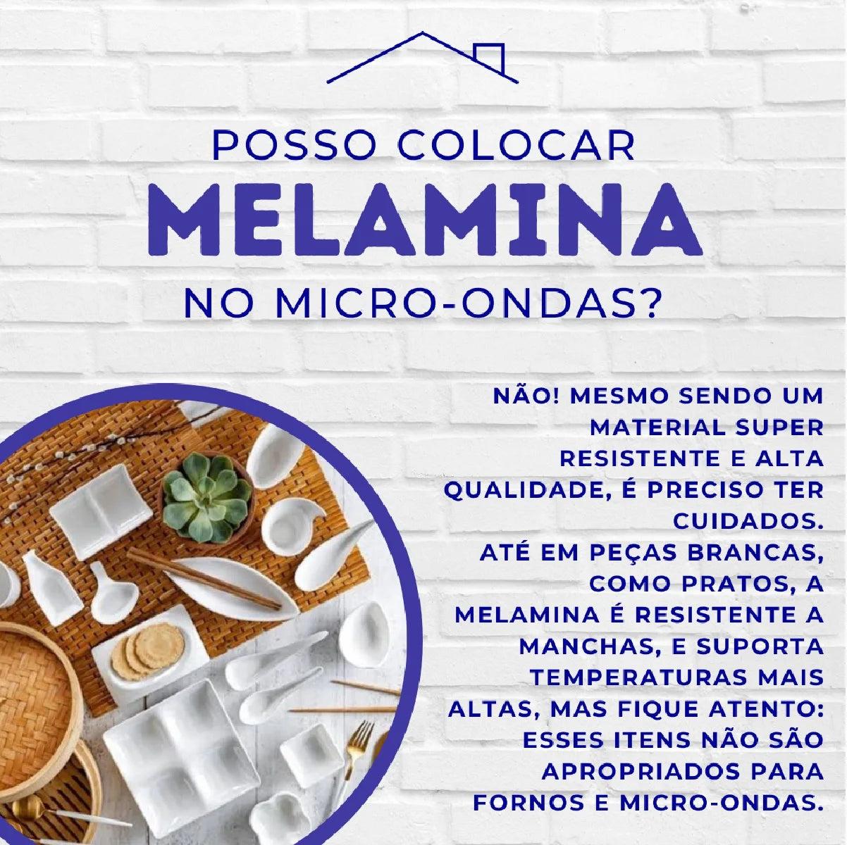 Jogo 12 Peças Melamina Premium Azul Mandala