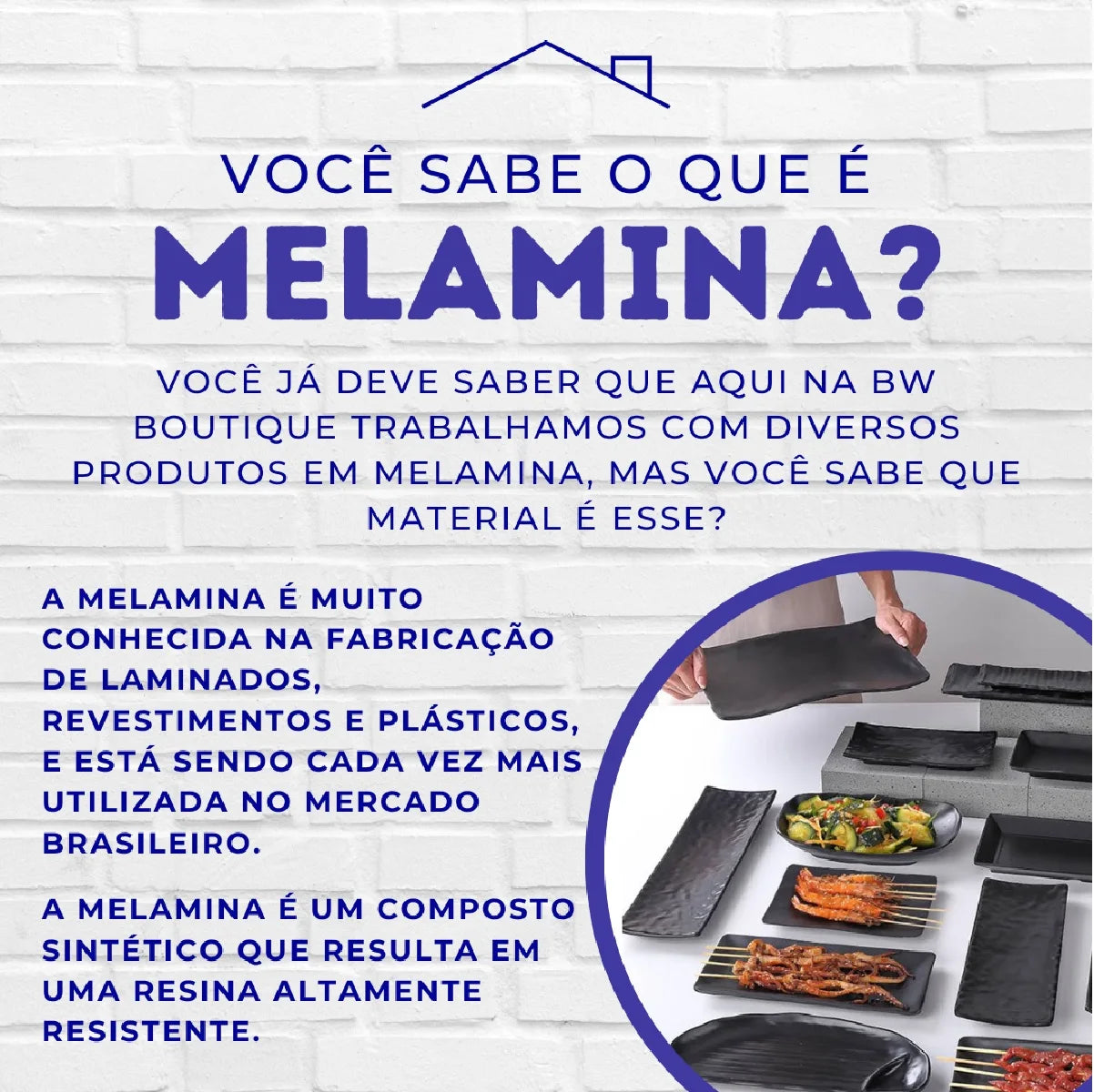 Jogo 12 Peças Melamina Premium Azul Mandala