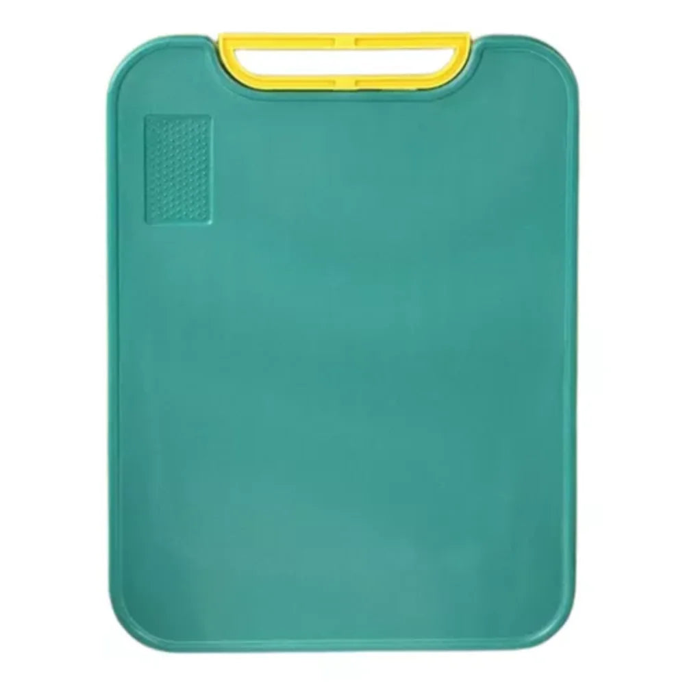 Kit Tábua de Corte Antiderrapante + Espremedor de Alho Inox