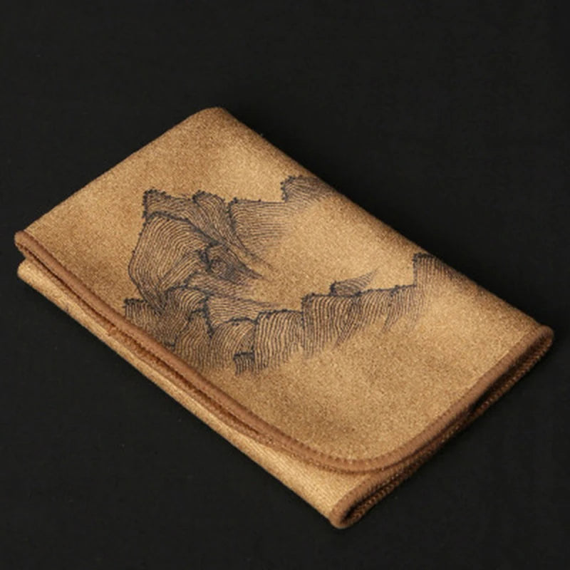 Toalha Oriental Pintada 30x30cm | Microfibra Superabsorvente e Decorativa