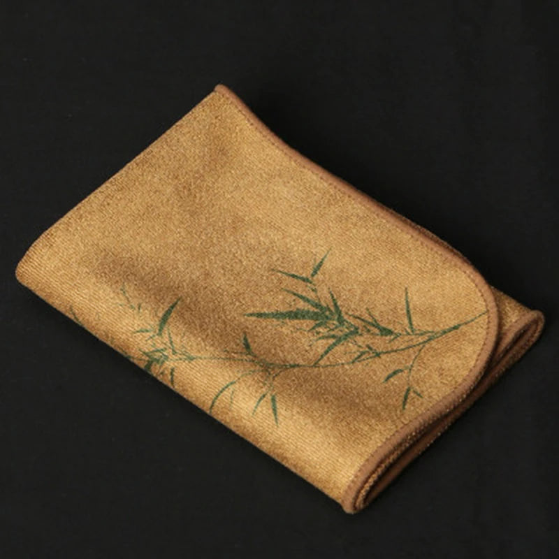 Toalha Oriental Pintada 30x30cm | Microfibra Superabsorvente e Decorativa