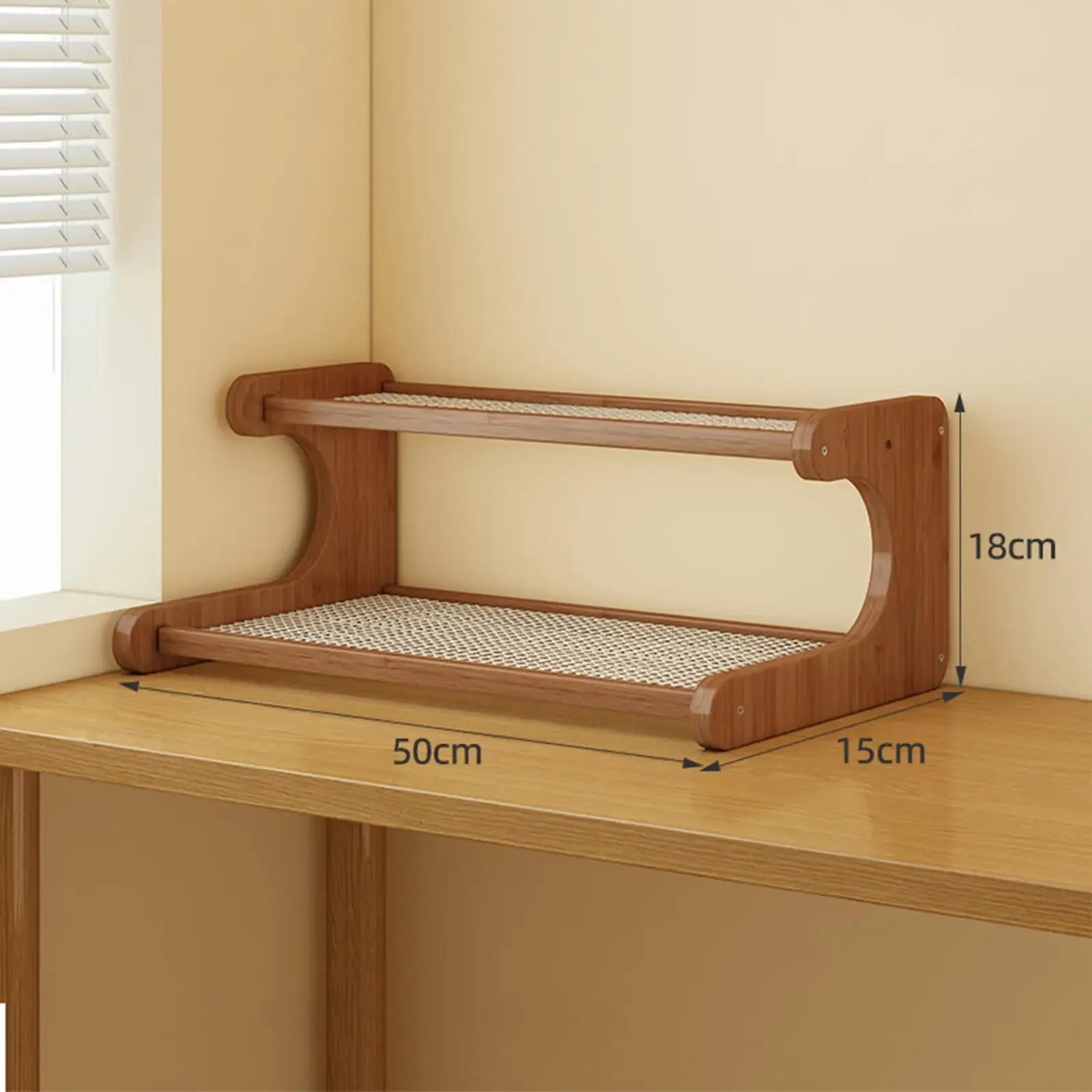 Estante de Mesa Bambu 2 Andares
