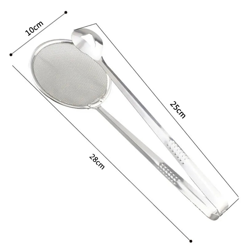Pegador com Peneira Inox 2 em 1