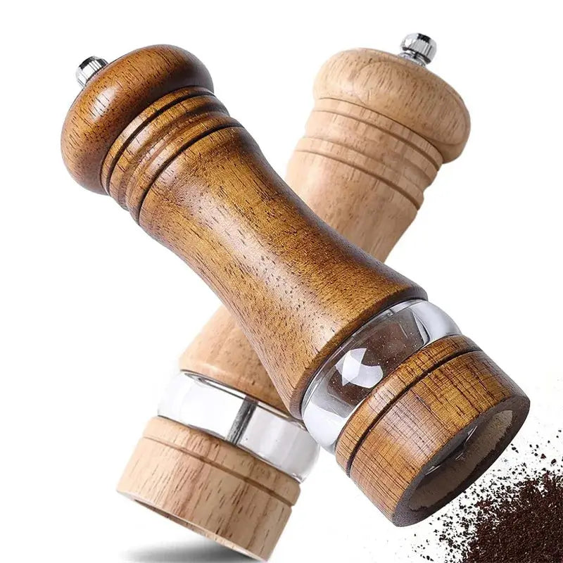 Moedor de Pimenta e Sal em Madeira Sofisticada