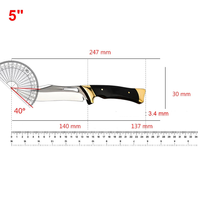 Faca de Desossar Inox com Capa