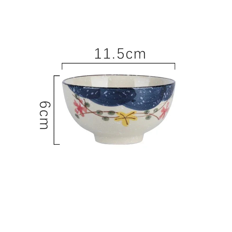Tigela Japonesa em Cerâmica Estilo Retrô