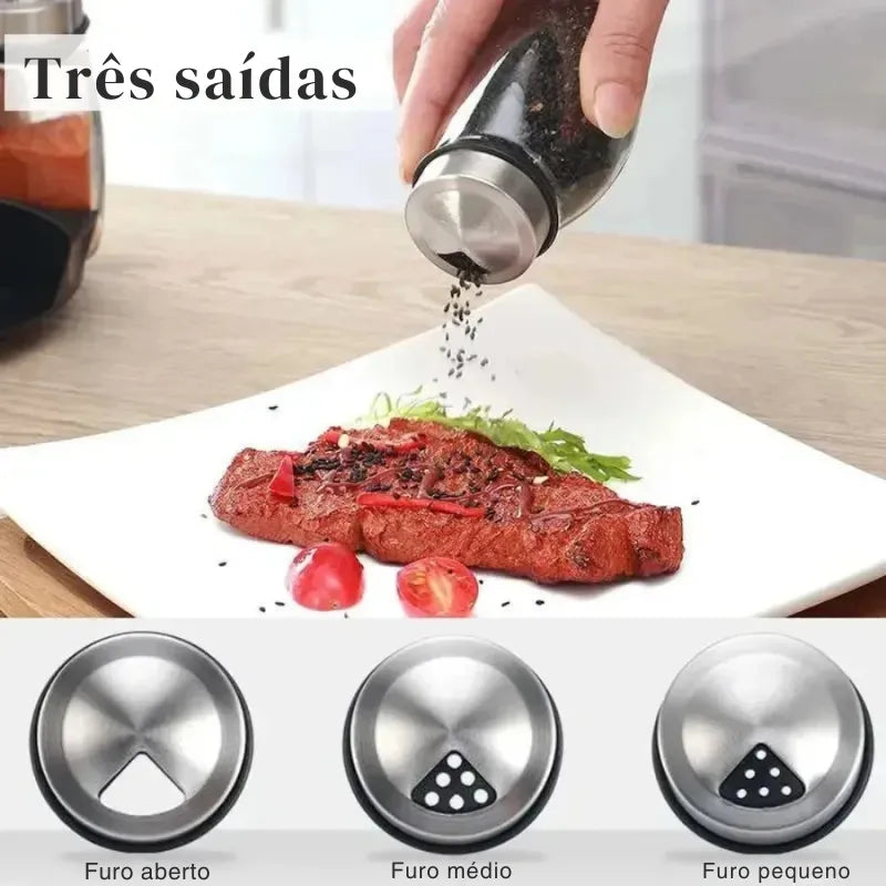 Porta-Temperos Giratório com 7 Peças