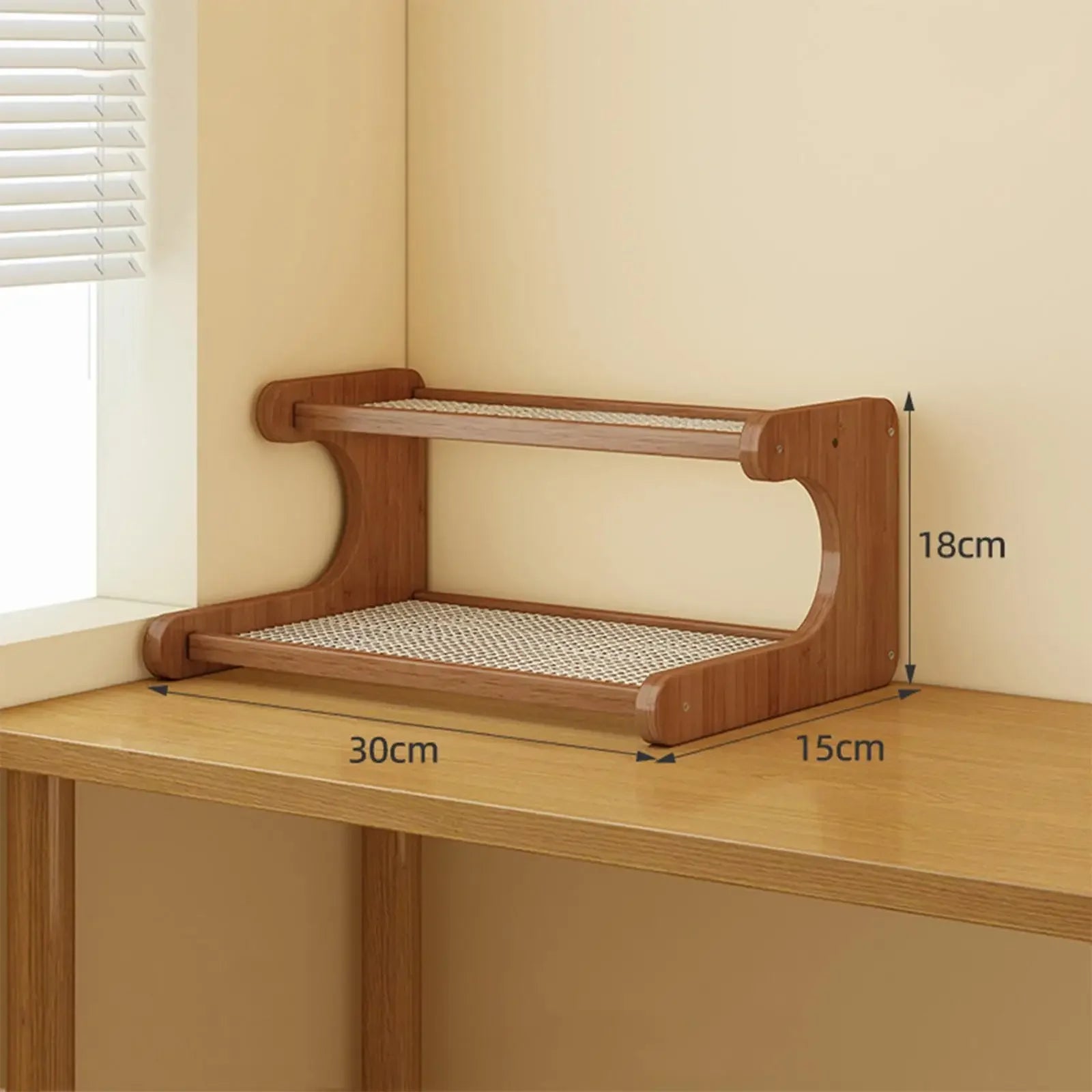Estante de Mesa Bambu 2 Andares