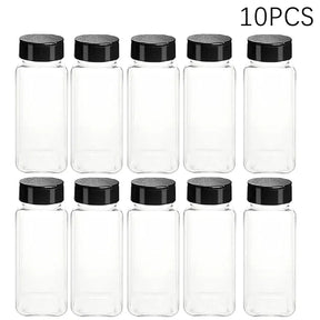 Kit 10 Potes para Temperos com Tampa Dosadora Dupla