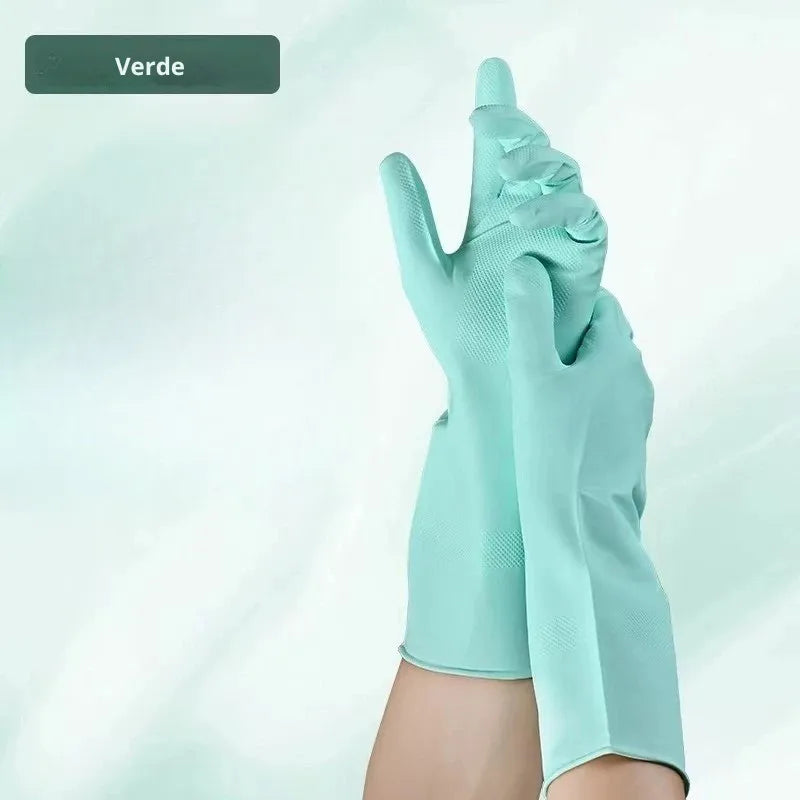Luva de Silicone Longa Nitrílica para Limpeza