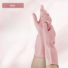 Luva de Silicone Longa Nitrílica para Limpeza