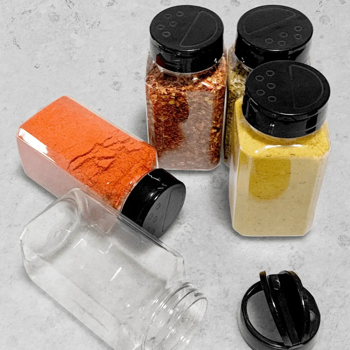 Kit 10 Potes para Temperos com Tampa Dosadora Dupla