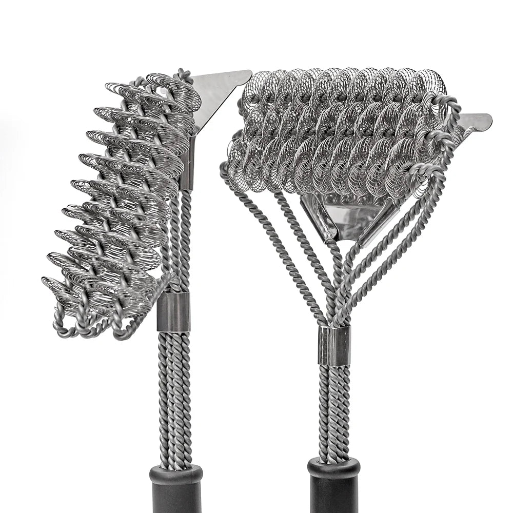 Escova de Churrasqueira Bristle Free Inoxidável – Limpeza Segura e Eficiente