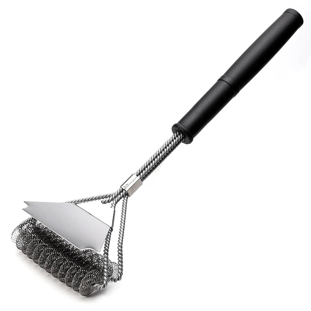 Escova de Churrasqueira Bristle Free Inoxidável – Limpeza Segura e Eficiente