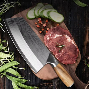 Faca Cleaver Profissional em Aço Forjado