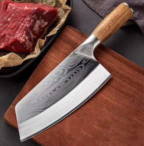 Faca Cleaver Profissional em Aço Forjado
