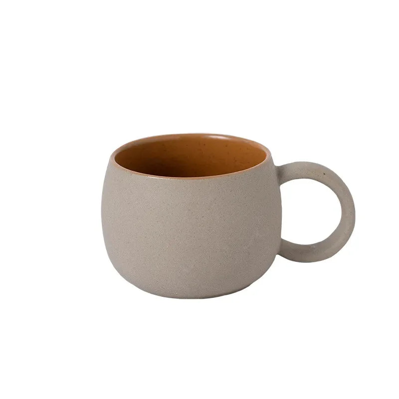 Conjunto Caneca e Pires de Cerâmica