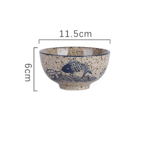 Tigela Japonesa em Cerâmica Estilo Retrô