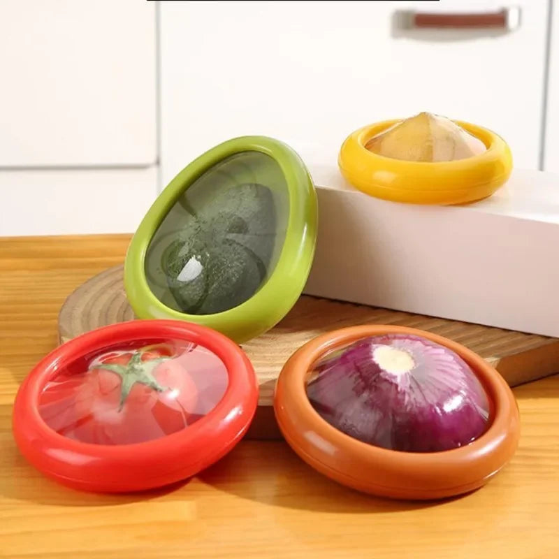 Tampa de Silicone para Preservação de Alimentos