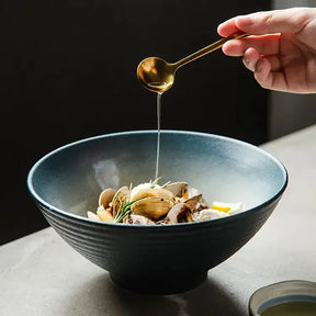 Tigela Japonesa de Cerâmica Ramen Estilo Retrô
