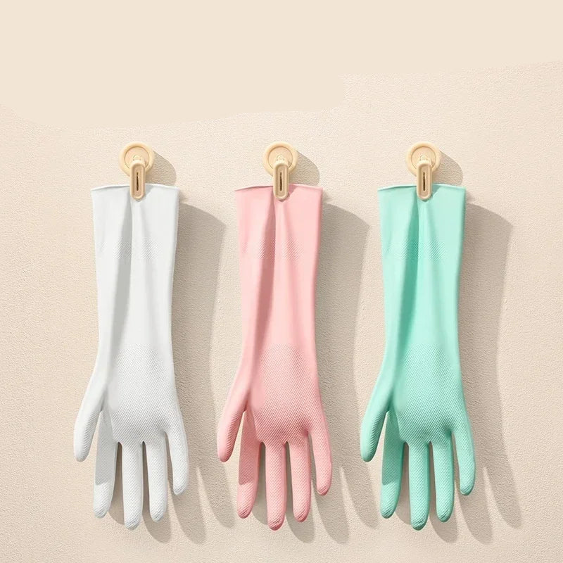 Luva de Silicone Longa Nitrílica para Limpeza