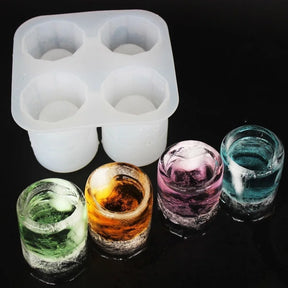 Forma de Silicone para Copos de Gelo