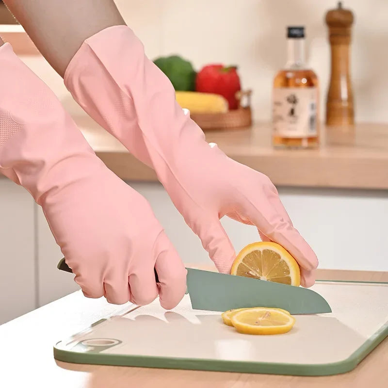 Luva de Silicone Longa Nitrílica para Limpeza
