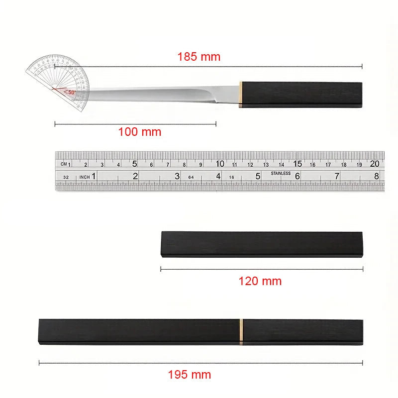 Faca Cleaver Utility com Cabo Marmorizado