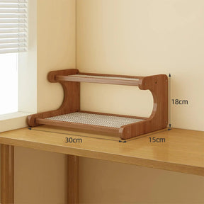 Estante de Mesa Bambu 2 Andares