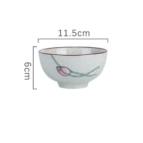 Tigela Japonesa em Cerâmica Estilo Retrô